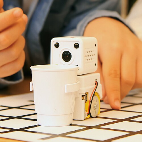 어린이 로봇 교구 햄스터 AI 카메라 (화이트) + 무선 네트워크 어댑터 (WiFi 랜카드)