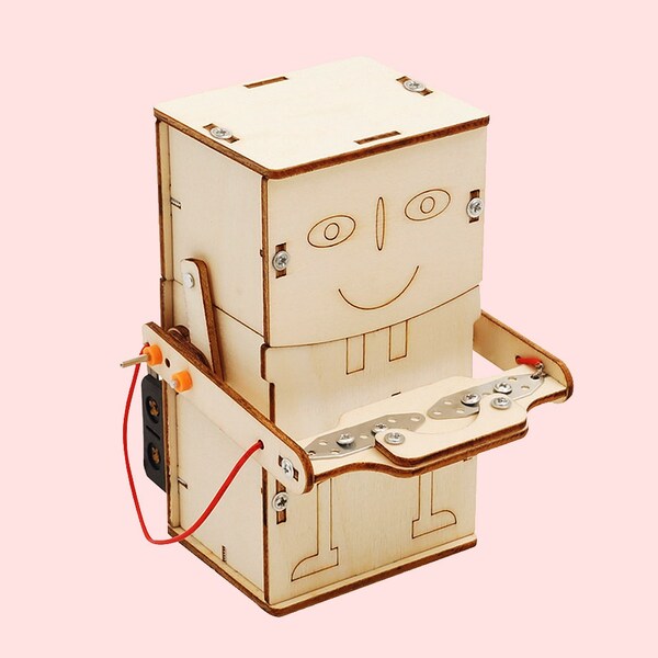 조립 장난감 티처스 STEAM 동전먹는 자동 저금통 로봇 X 5SET